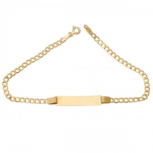 14K Χρυσό Βραχιόλι Ταυτότητα TT240KK