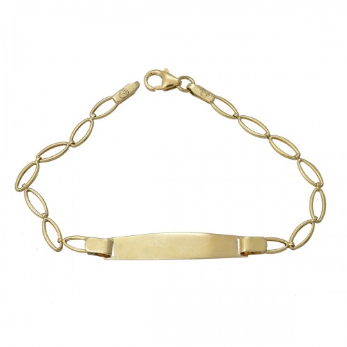 9K Χρυσό Bραχιόλι Ταυτότητα TT264VR