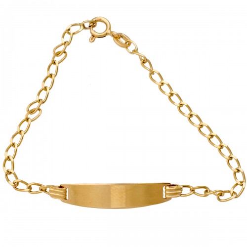 18K Χρυσό Bραχιόλι Ταυτότητα TT418K3