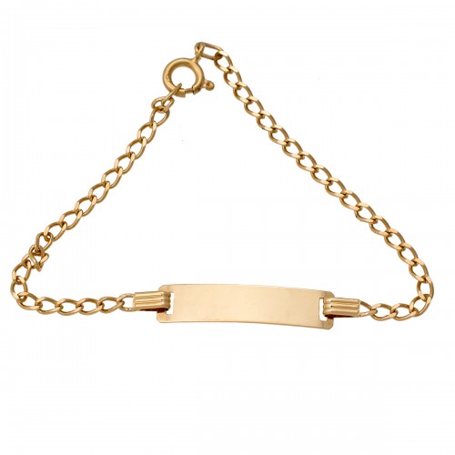 18K Χρυσό Bραχιόλι Ταυτότητα TT479K3