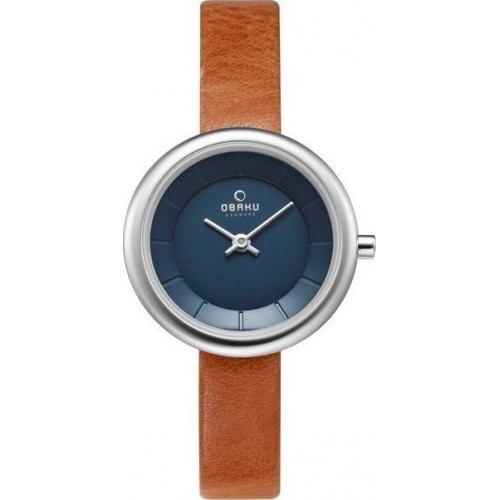 OBAKU Stille Brown Leather Strap V146LXCLRZ
