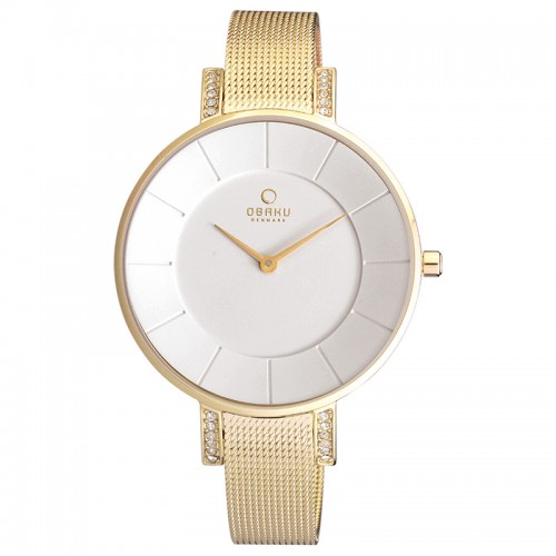 OBAKU Lun Gold Mesh Bracelet V158LEGIMG