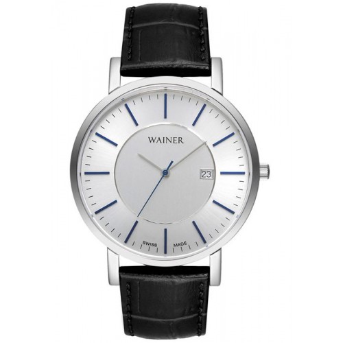 WAINER Wall Street Μαύρο Δερμάτινο Λουράκι 14711-E