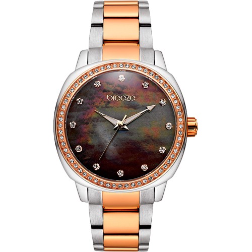 BREEZE Glamcy Crystals Two Tone Stainless Steel Bracelet 711081.6 BREEZE Glamcy Crystals Two Tone Stainless Steel Bracelet 711081.6