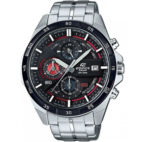 CASIO Edifice Χρονογράφος με Ασημί Μπρασελέ από Ανοξείδωτο Ατσάλι EFR-556DB-1AVUEF