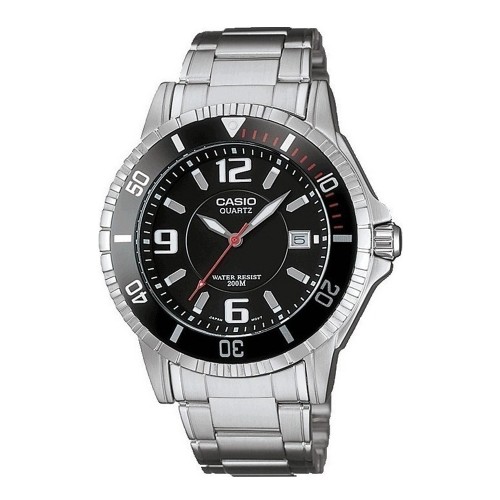 Casio Collection με Μπρασελέ από Ανοξείδωτο Ατσάλι σε ασημί τόνο MTD-1053D-1AVES