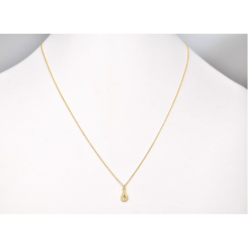 14K Χρυσό Κολιέ με Διαμάντια XK4421