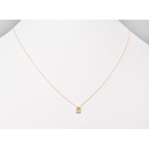 14K Χρυσό Κολιέ Κοριτσάκι με Διαμάντια XK4489