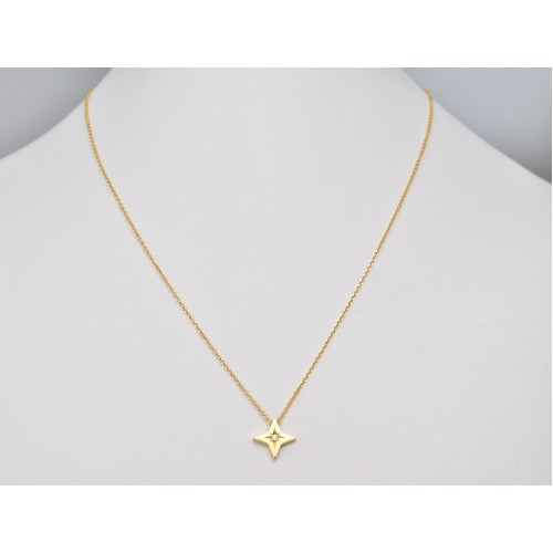 14K Χρυσό Κολιέ Αστέρι με Διαμάντι XK4749