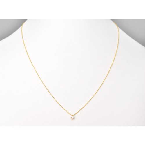 18K Χρυσό Κολιέ με Διαμάντι XK4775