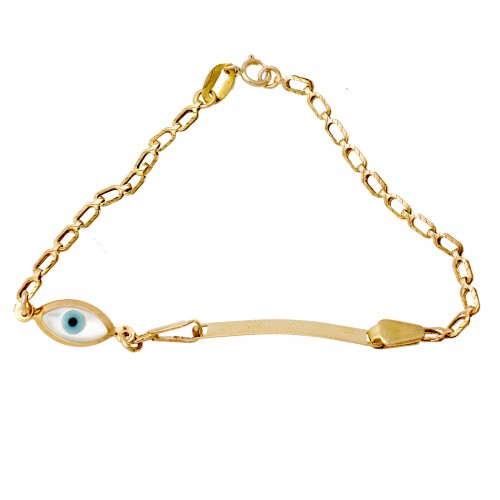 14K Χρυσό Βραχιόλι Ταυτότητα Z97AV