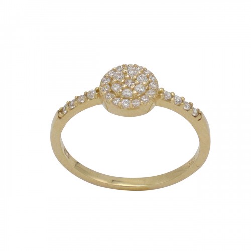 14K Χρυσό Δαχτυλίδι με Ζιργκόν ZAX2114