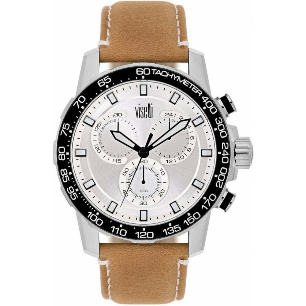 VISETTI Με Δερμάτινο Καφέ Λουράκι ZE-SW694SL