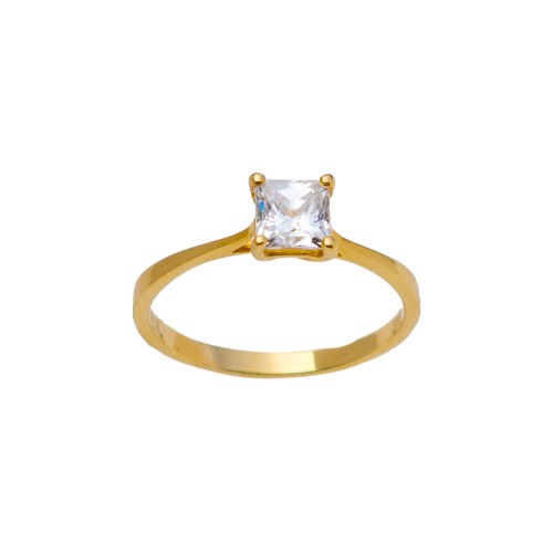 14K Χρυσό Δαχτυλίδι με Ζιργκόν ZX114DA1