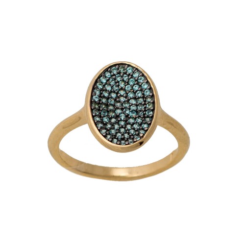 14K Χρυσό Δαχτυλίδι με Paraiba ZX1993A