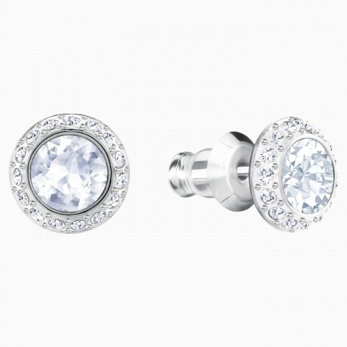 SWAROVSKI Angelic Καρφωτό Σκουλαρίκι Λευκό, Επιροδιωμένο 1081942