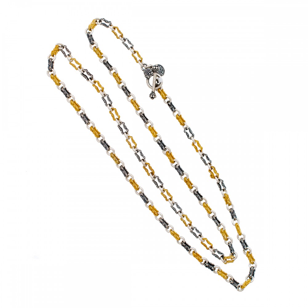 DIMITRIOS EXCLUSIVE Μενταγιόν διπλής όψης με Swarovski, ημιπολύτιμη πέτρα και τρίχρωμη αλυσίδα M69 DIMITRIOS EXCLUSIVE Μενταγιόν διπλής όψης με Swarovski, ημιπολύτιμη πέτρα και τρίχρωμη αλυσίδα M69