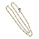 DIMITRIOS EXCLUSIVE Μενταγιόν διπλής όψης με Swarovski, ημιπολύτιμη πέτρα και τρίχρωμη αλυσίδα M69 DIMITRIOS EXCLUSIVE Μενταγιόν διπλής όψης με Swarovski, ημιπολύτιμη πέτρα και τρίχρωμη αλυσίδα M69