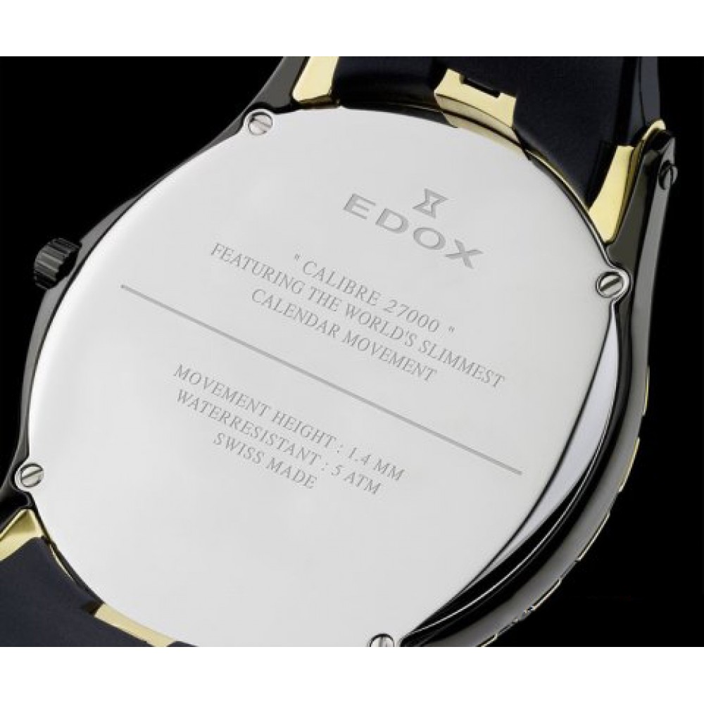 EDOX Les Bemonts Ultraflat Classic Stainless Steel Bracelet 27005.3B