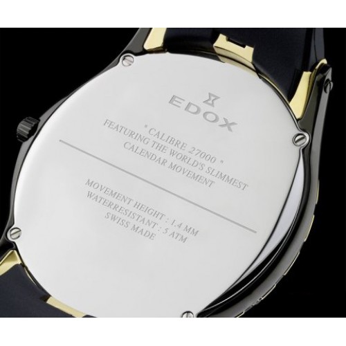 EDOX Les Bemonts Ultraflat Classic Stainless Steel Bracelet 27005.3B