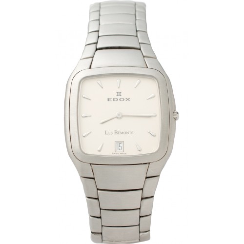 EDOX Les Bemonts Ultraflat Classic Stainless Steel Bracelet 27005.3B