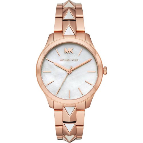 MICHAEL KORS Runway Rose Gold Stainless Steel Bracelet MK6671 MICHAEL KORS Runway Rose Gold Stainless Steel Bracelet MK6671