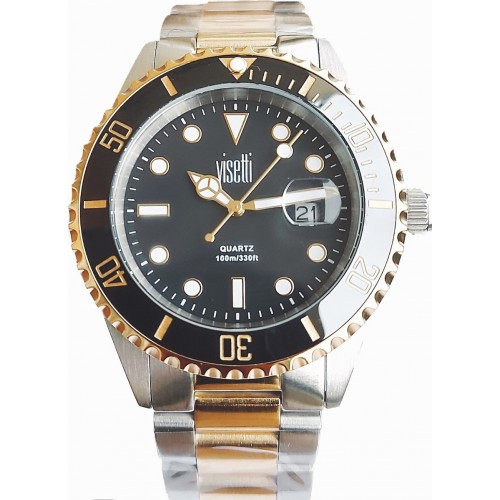 VISETTI Yachtmaster Two Tone Stainless Steel Bracelet RI-686SGB VISETTI Yachtmaster Two Tone Stainless Steel Bracelet RI-686SGB