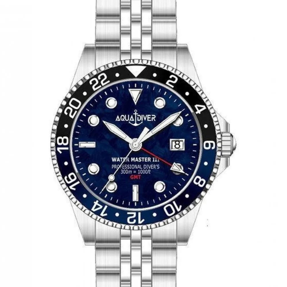 AQUADIVER Water Master III GMT με Μπρασελέ από Ανοξείδωτο Ατσάλι SS23156G2831 AQUADIVER Water Master III GMT με Μπρασελέ από Ανοξείδωτο Ατσάλι SS23156G2831