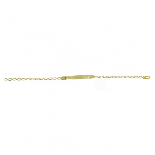 14K Χρυσό Bραχιόλι Ταυτότητα Z128AV2