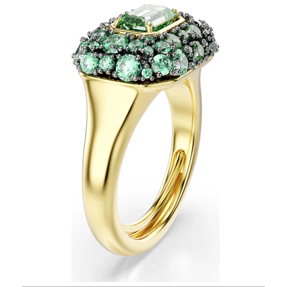 SWAROVSKI Δαχτυλίδι κοκτέιλ Sublima Οκτάγωνη κοπή, Πράσινο, Επιμετάλλωση σε χρυσό 18Κ 5759920