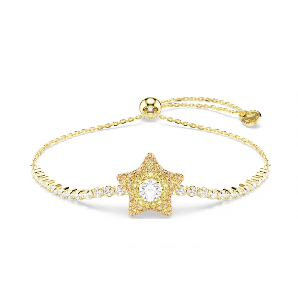 SWAROVSKI Sublima Βραχιόλι Στρογγυλή κοπή, Πολύχρωμο, Αστέρι, Επιχρυσωμένο σε 18Κ 5760559