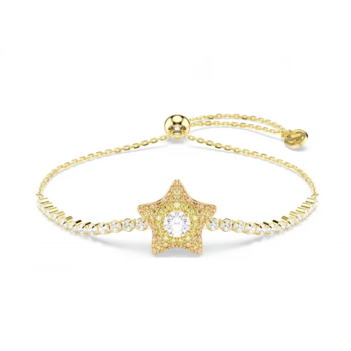 SWAROVSKI Sublima Βραχιόλι Στρογγυλή κοπή, Πολύχρωμο, Αστέρι, Επιχρυσωμένο σε 18Κ 5760559