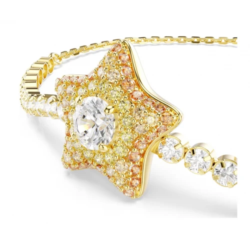 SWAROVSKI Sublima Βραχιόλι Στρογγυλή κοπή, Πολύχρωμο, Αστέρι, Επιχρυσωμένο σε 18Κ 5760559