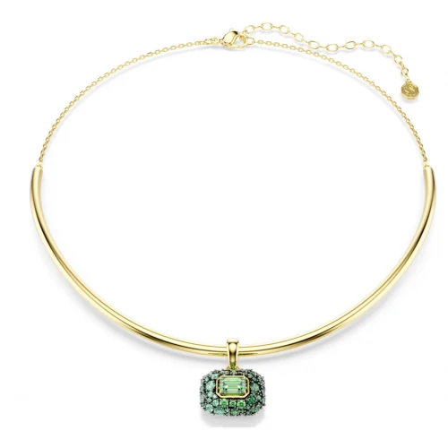 SWAROVSKI Τσόκερ Sublima, Οκτάγωνη Κοπή, Πράσινο, Επιμετάλλωση με χρυσό 18K 5760763