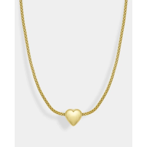 VOGUE 925 Ασήμι Κολιέ Επιχρυσωμένο με "Καρδιά" 20171398401