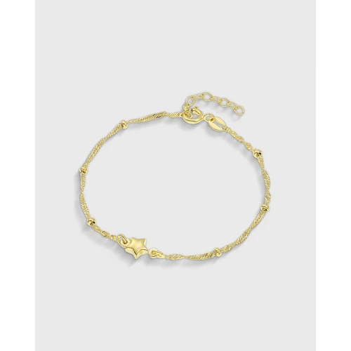 VOGUE 925 Ασήμι Βραχιόλι Επιχρυσωμένο με "Αστέρι" 20171533301