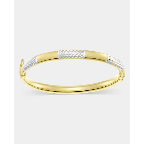 VOGUE 925 Ασήμι Χειροπέδα Επιχρυσωμένη Δύο Τόνων 20173172301