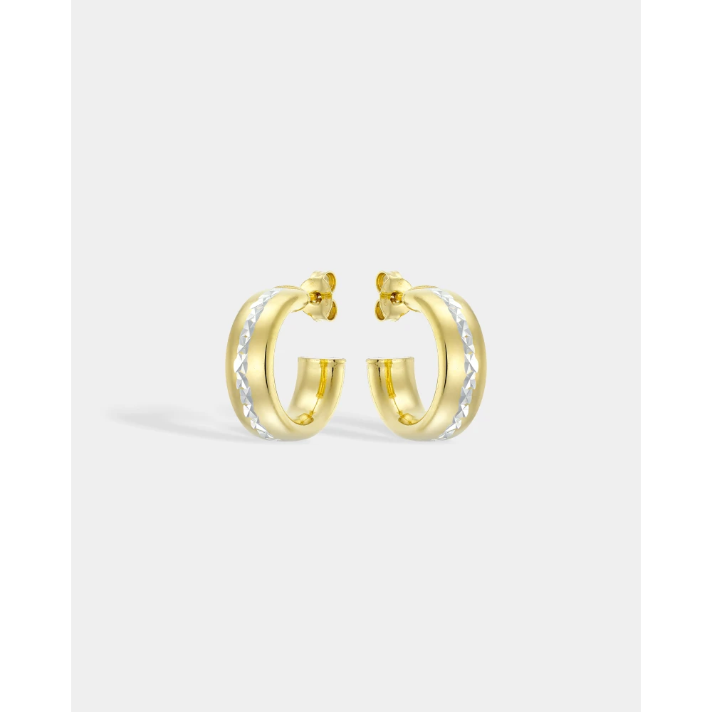 VOGUE Σκουλαρίκια 925 Ασήμι, Κρίκοι, Δύο Τόνων 20173272201