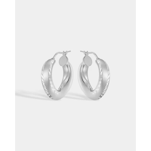 VOGUE Σκουλαρίκια 925 Ασήμι, Κρίκοι, 20173372203