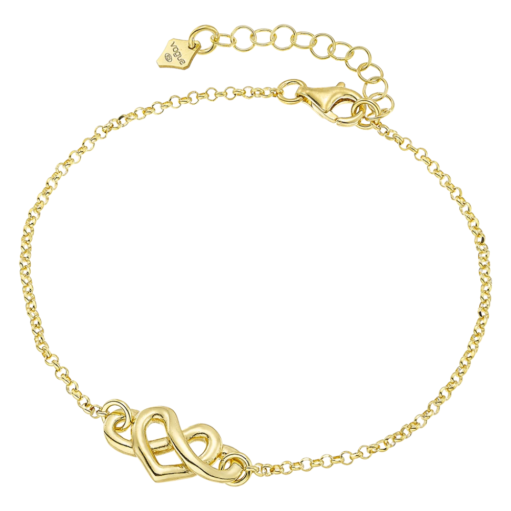 VOGUE 925 Ασήμι Βραχιόλι Επιχρυσωμένο με "Καρδιά" 20173711301