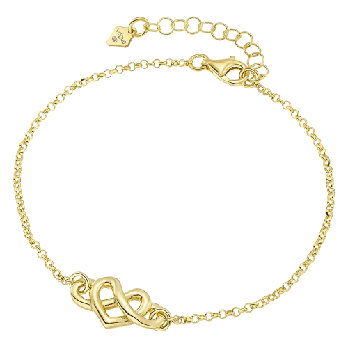 VOGUE 925 Ασήμι Βραχιόλι Επιχρυσωμένο με "Καρδιά" 20173711301