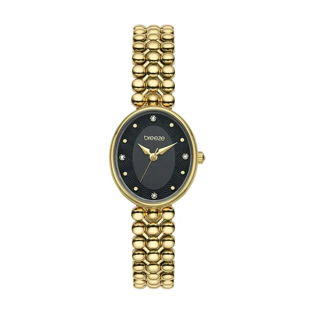 BREEZE Sirena με Κρύσταλλα και Χρυσό Μπρασελέ από Ανοξείδωτο Ατσάλι 2013212591.2