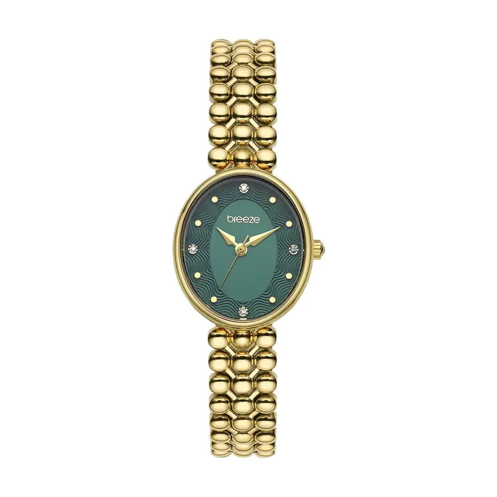 BREEZE Sirena με Κρύσταλλα και Χρυσό Μπρασελέ από Ανοξείδωτο Ατσάλι 2013212591.5