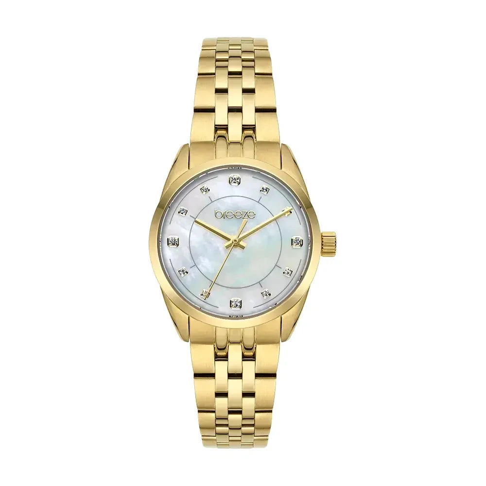 BREEZE Ocealis με Κρύσταλλα και Χρυσό Μπρασελέ από Ανοξείδωτο Ατσάλι 2013212611.1