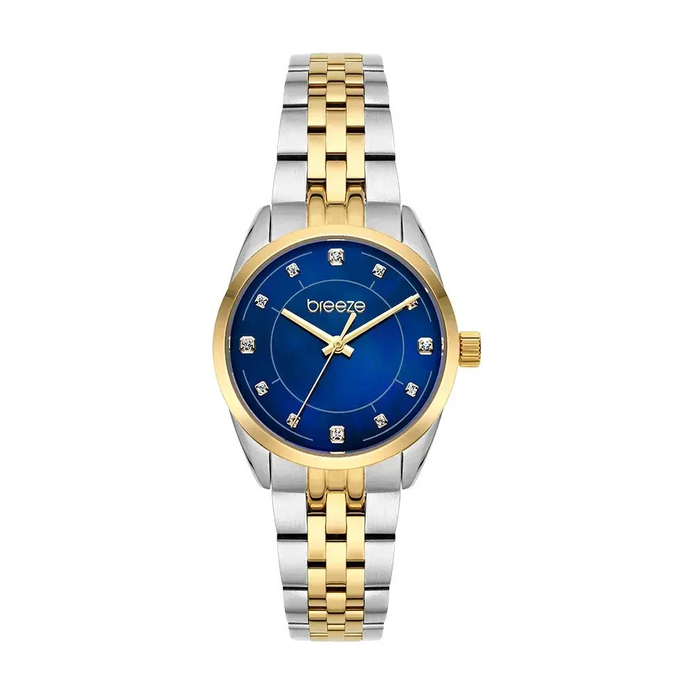 7BREEZE Ocealis με Κρύσταλλα και Μπρασελέ Δύο Τόνων από Ανοξείδωτο Ατσάλι 2013712611.3