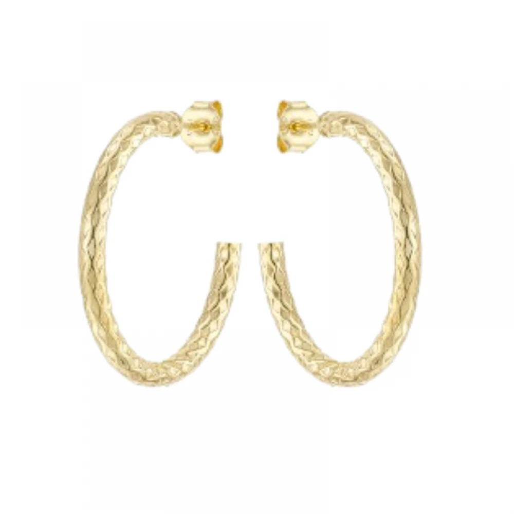 VOGUE 925 Ασήμι Σκουλαρίκια Επιχρυσωμένα Κρίκοι 20170172201