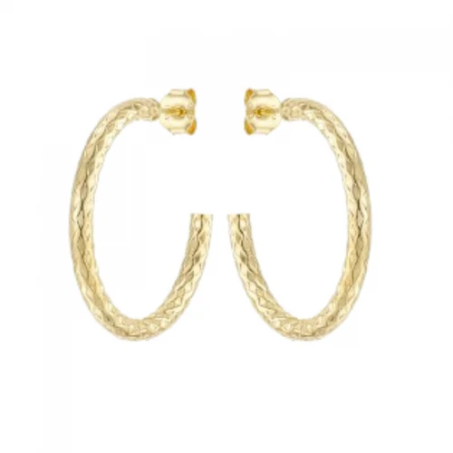 VOGUE 925 Ασήμι Σκουλαρίκια Επιχρυσωμένα Κρίκοι 20170172201