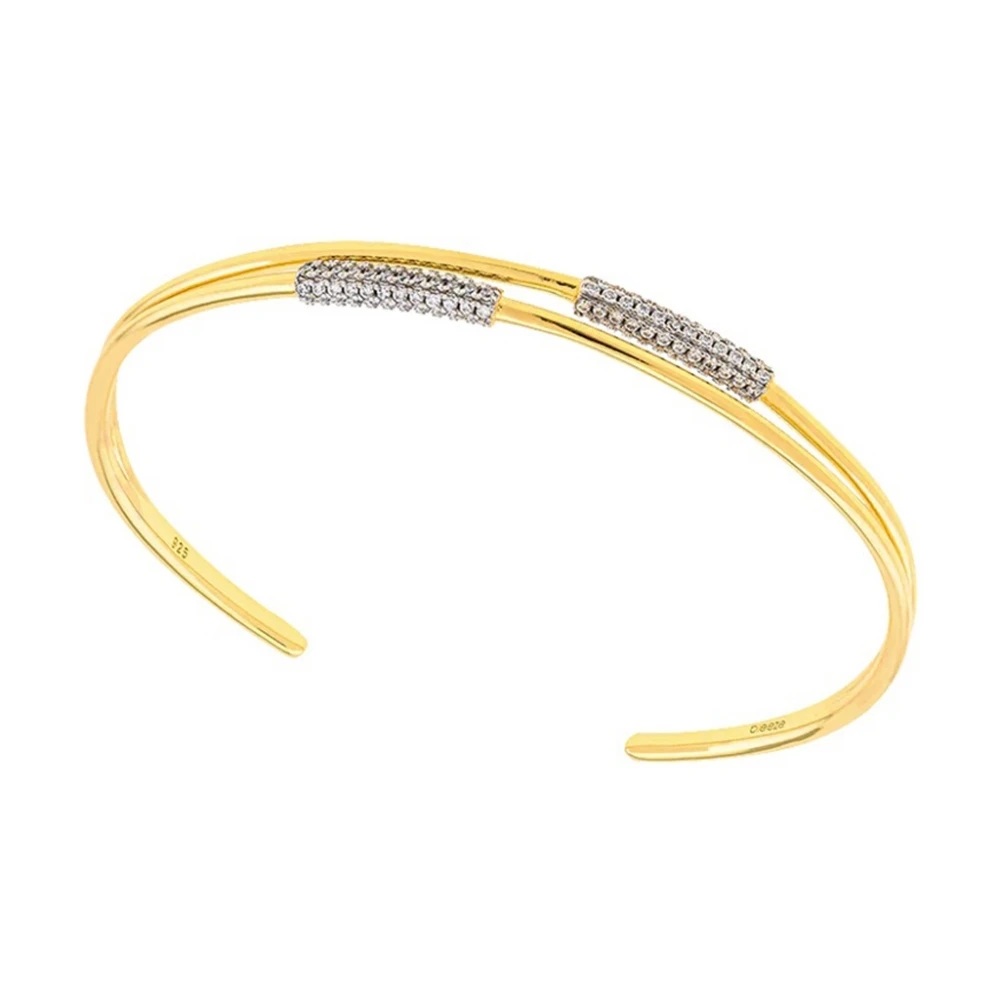 BREEZE Βραχιόλι, Ασήμι 925, Επιχρυσωμένο με Ζιργκόν 2017316010.1