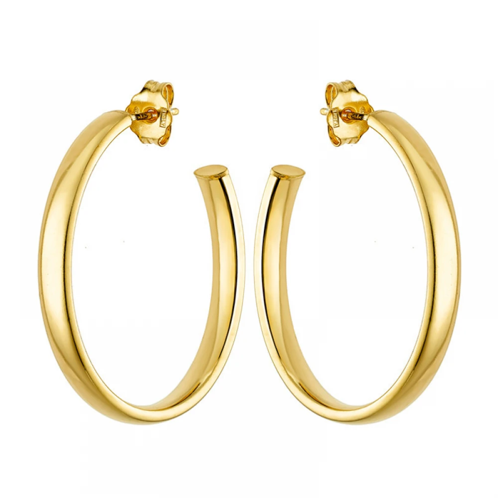 VOGUE 925 Ασήμι Σκουλαρίκια Επιχρυσωμένα Κρίκοι 20173271201