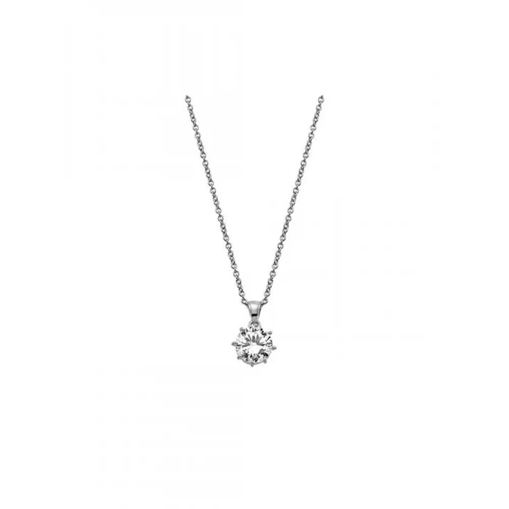 VOGUE 925 Ασήμι Κολιέ με ζιργκόν, 2017375141.3